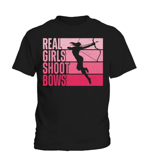 Archery Bow Archer Girl Vintage Kids T-Shirt