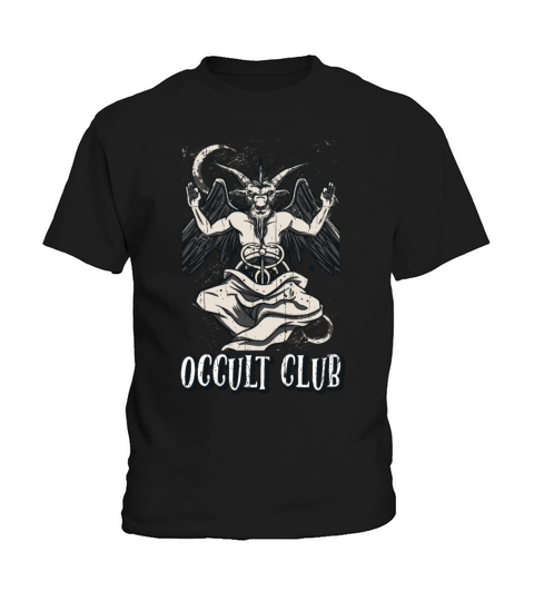 Baphomet Devil Tarot Card Occult Club Gothic Kids T-Shirt
