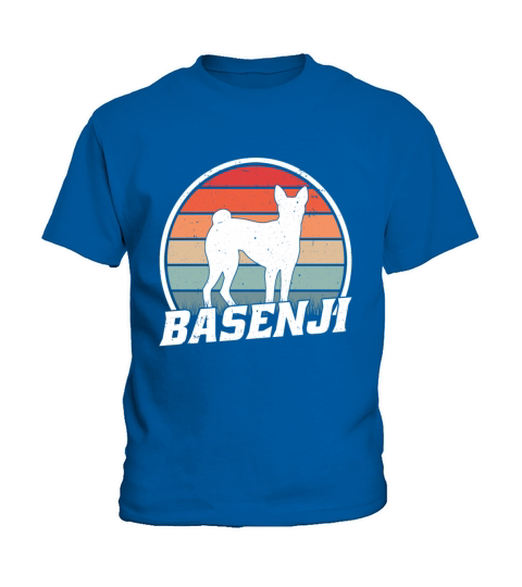 Basenji Retro Congo Terrier Vintage Kids T-Shirt