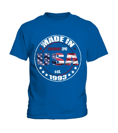Birthday Saying Born USA 1993 Kids T-Shirt