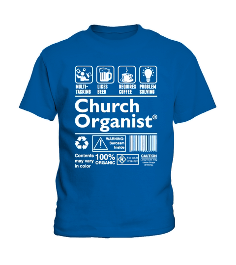 Church Organist Multitasking Beer Coffee Problem T-Shirt Kids T-Shirt