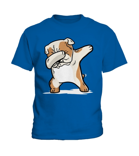 Funny Bulldog Dab Shirt Kids T-Shirt