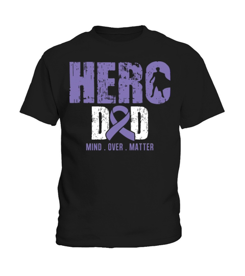 Hero Dad Hodgkins Lymphoma Cancer Awareness Ribbon Kids T-Shirt