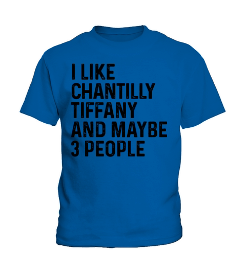 I Like Chantilly Tiffany And Maybe 3 People Funny Kids T-Shirt