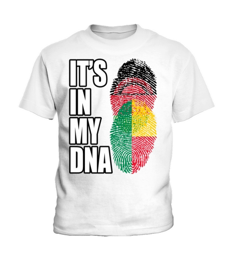 Malawian And Benin Mix Heritage DNA Flag Kids T-Shirt