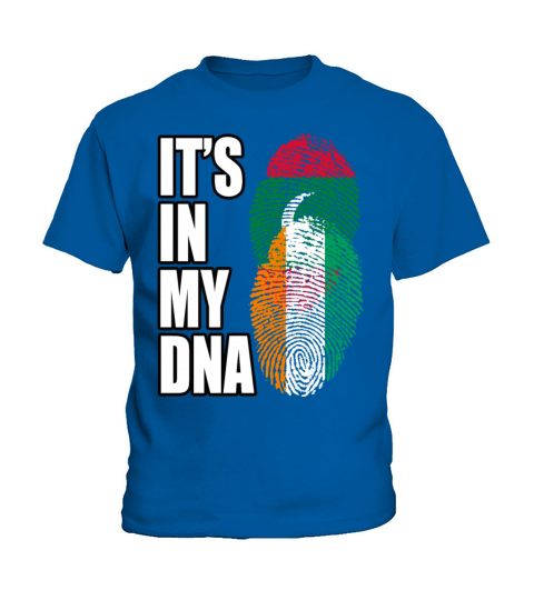 Maldivian And Ivorian Mix Heritage DNA Flag Kids T-Shirt
