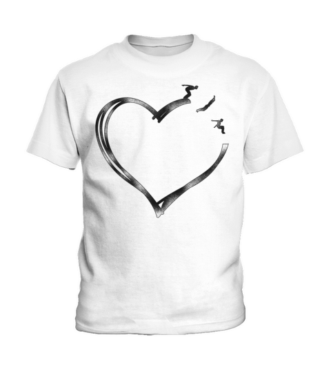 Parkour Free Running Traceur Heart Kids T-Shirt