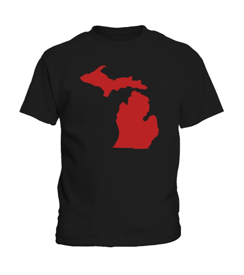 State of Michigan solid Kids T-Shirt