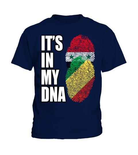Syrian And Congolese Republic Vintage Heritage DNA Kids T-Shirt
