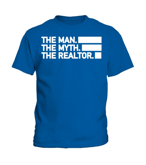 The man the myth the realtor retro vintage Kids T-Shirt