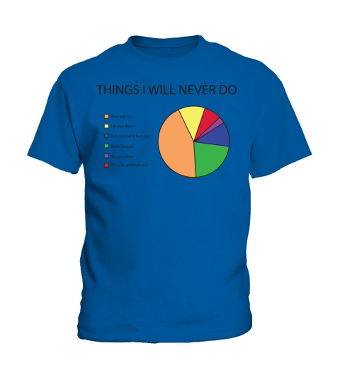 Things I will never do pie chart Kids T-Shirt