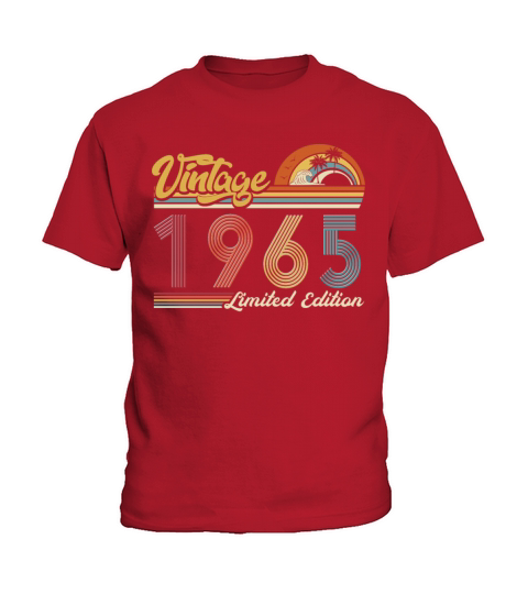 Vintage "Limited Edition" Vintage 1965 Birthday Kids T-Shirt