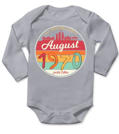 1970 August Everything Original Long Sleeve Baby One-Piece