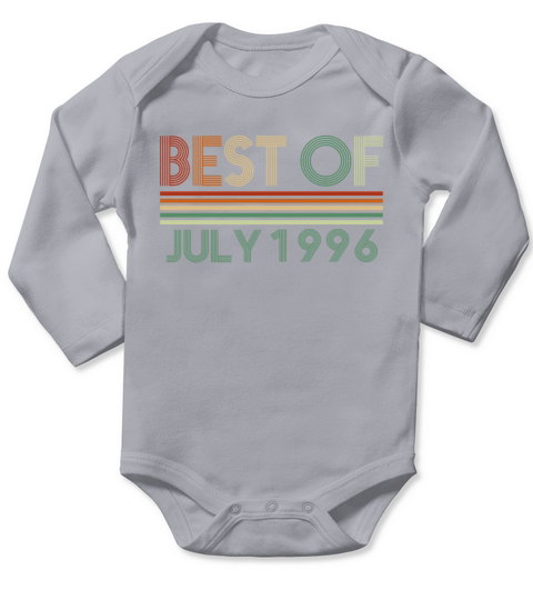 26th birthday July vintage 1996 gift idea Long Sleeve Baby One-Piece