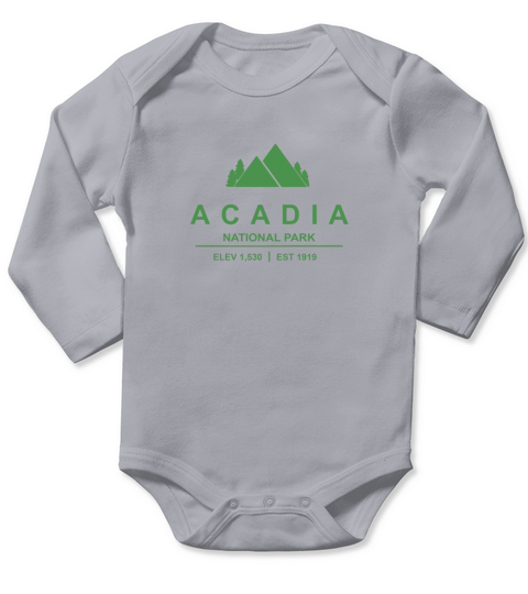 Acadia Maine National Park TShirt SHIRT Long Sleeve Baby One-Piece