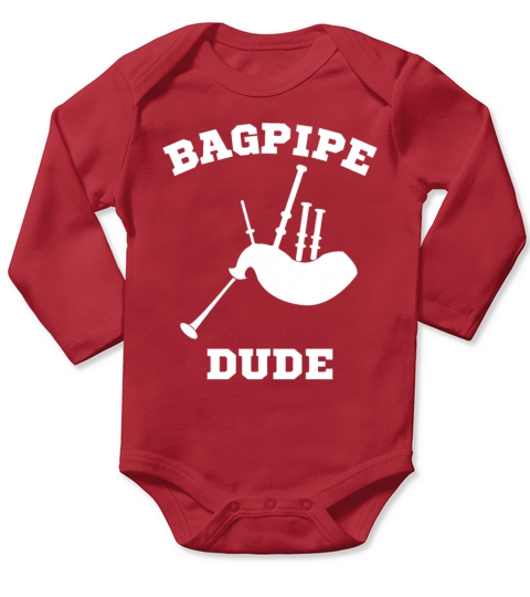 Bagpipe Bagpiper Gift Long Sleeve Baby One-Piece