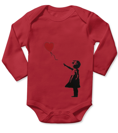 Banksy Heart - ONE: Imprimer - iPhone 6/6s Plus Long Sleeve Baby One-Piece