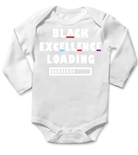 Black Excellence Loading Long Sleeve Baby One-Piece