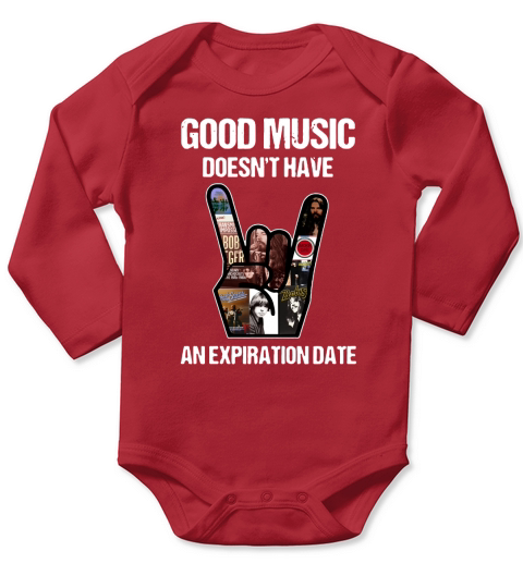 Bob Seger Good Music Doesn’t Have An Expiration Date I love you sign shirt Long Sleeve Baby One-Piece