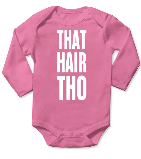 funny hair stylist design Long Sleeve Baby One-Piece