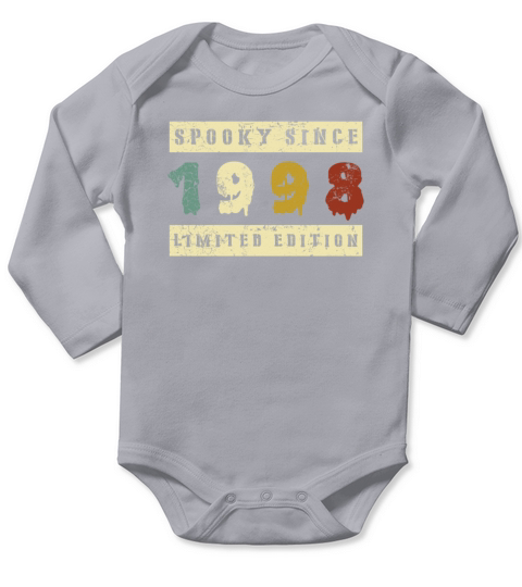 Halloween Spooky Since 1998 Retro Birth Year Long Sleeve Baby One-Piece