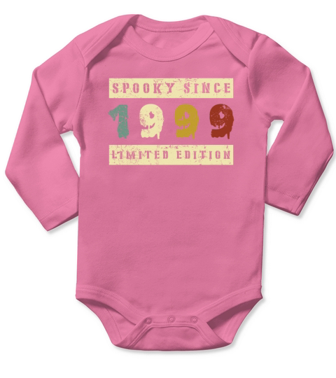 Halloween Spooky Since 1999 Retro Birth Year Long Sleeve Baby One-Piece