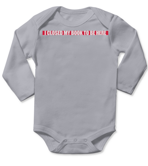 I closed my book Long Sleeve Baby One-Piece