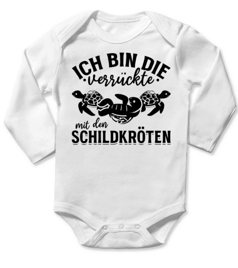 Im The Crazy One With The Turtles Turtle Lover Long Sleeve Baby One-Piece