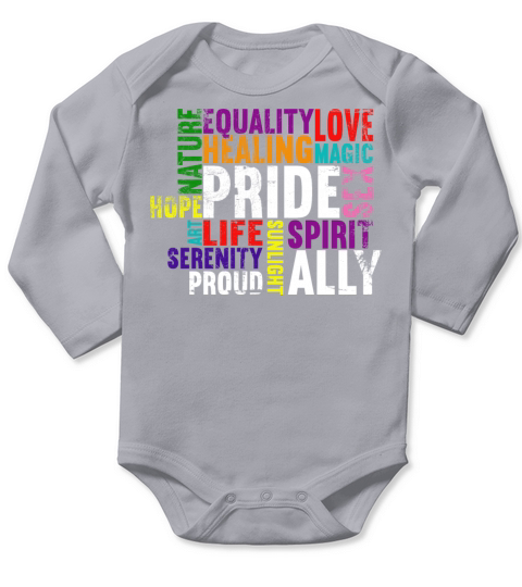 LGBT Pride Month LGBTQ Lesbian Trans Proud Gay Long Sleeve Baby One-Piece