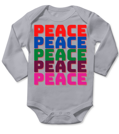 peace Long Sleeve Baby One-Piece