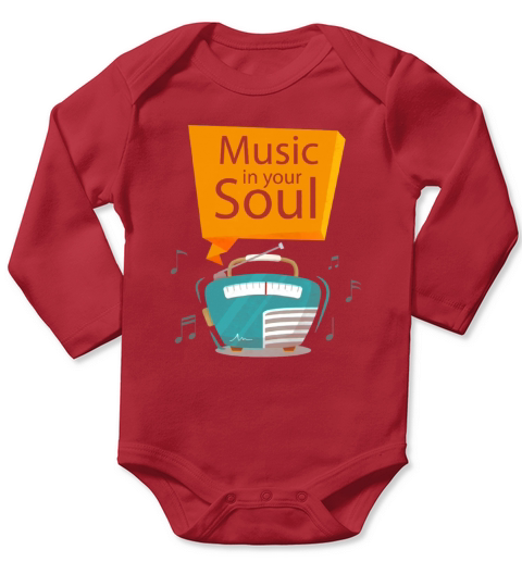 Vintage radio Long Sleeve Baby One-Piece