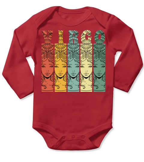 Virgo August September Zodiac Birth Sign Birthday Long Sleeve Baby One-Piece