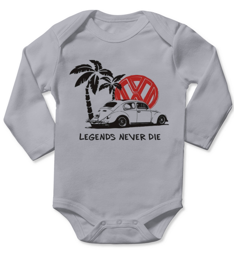 Volkswagen legends never die Long Sleeve Baby One-Piece