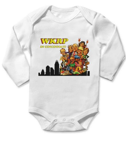 WKRP in Cincinnati Retro Long Sleeve Baby One-Piece