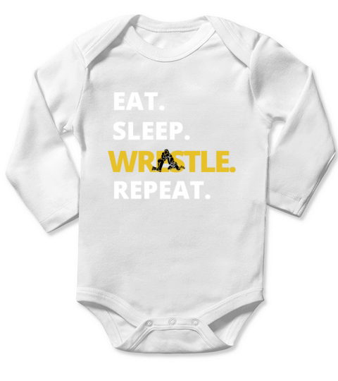 Wrestling - Gift for Wrestler Fan Memes Kawaii Long Sleeve Baby One-Piece