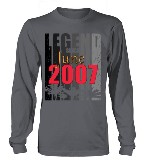2007 vintage born in June gift Long sleeved Unisex