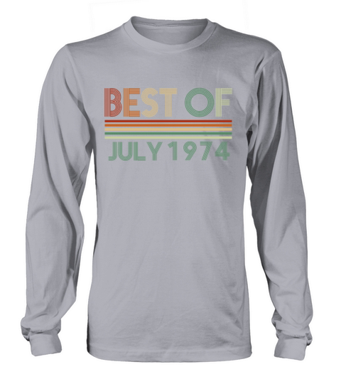 48th birthday July vintage 1974 gift idea Long sleeved Unisex