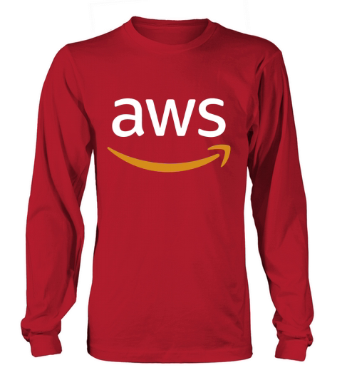 AWS LOGO WHITE EDITION AWS AMAZON CODING Long sleeved Unisex
