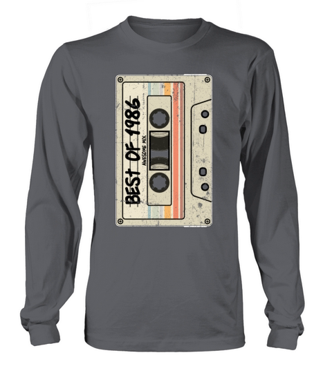Best of 1986 Cassette Tape Birthday Long sleeved Unisex