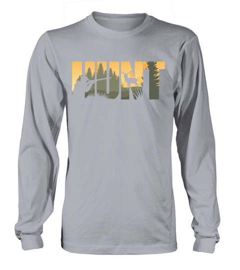 Buck Deer Hunting Hunter Vintage Long sleeved Unisex