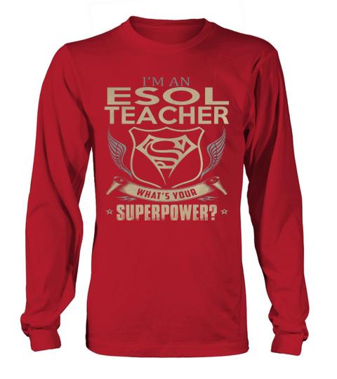 ESOL TEACHER Long sleeved Unisex