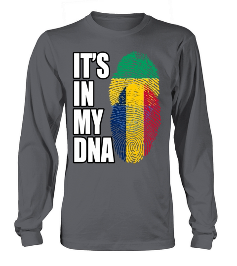 Gambian And Chadian Mix Heritage DNA Flag Long sleeved Unisex