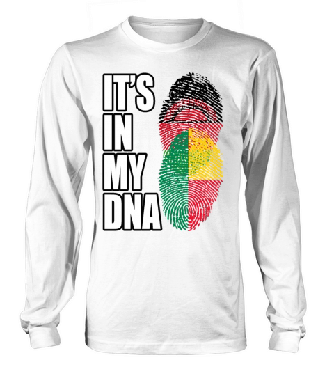Malawian And Benin Mix Heritage DNA Flag Long sleeved Unisex