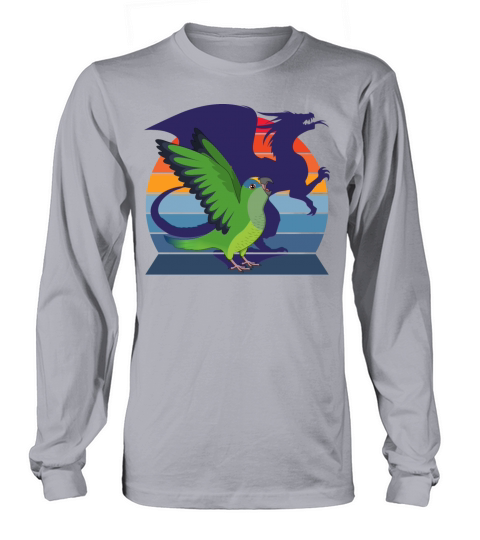 Retro I Unicorn I Screaming Peach-fronted Conure Long sleeved Unisex