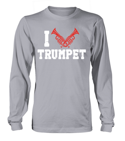 Trumpet Player Heart Vintage I Long sleeved Unisex