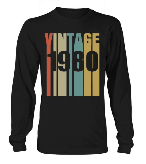 Vintage 1980 Retro Long sleeved Unisex