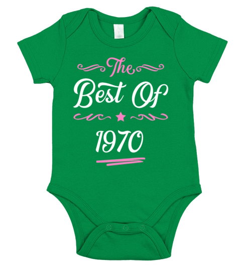 1970 best of Short Sleeve Baby One-Piece