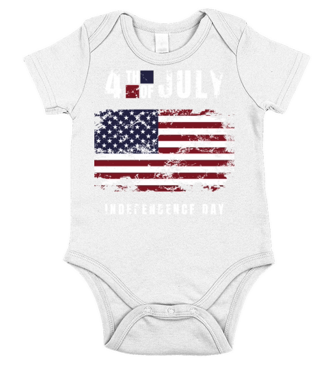 4th of July independence day Short Sleeve Baby One-Piece
