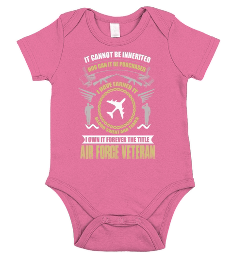 Air Force Short Sleeve Baby One-Piece