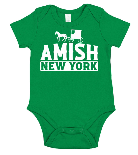 Amish New York Short Sleeve Baby One-Piece